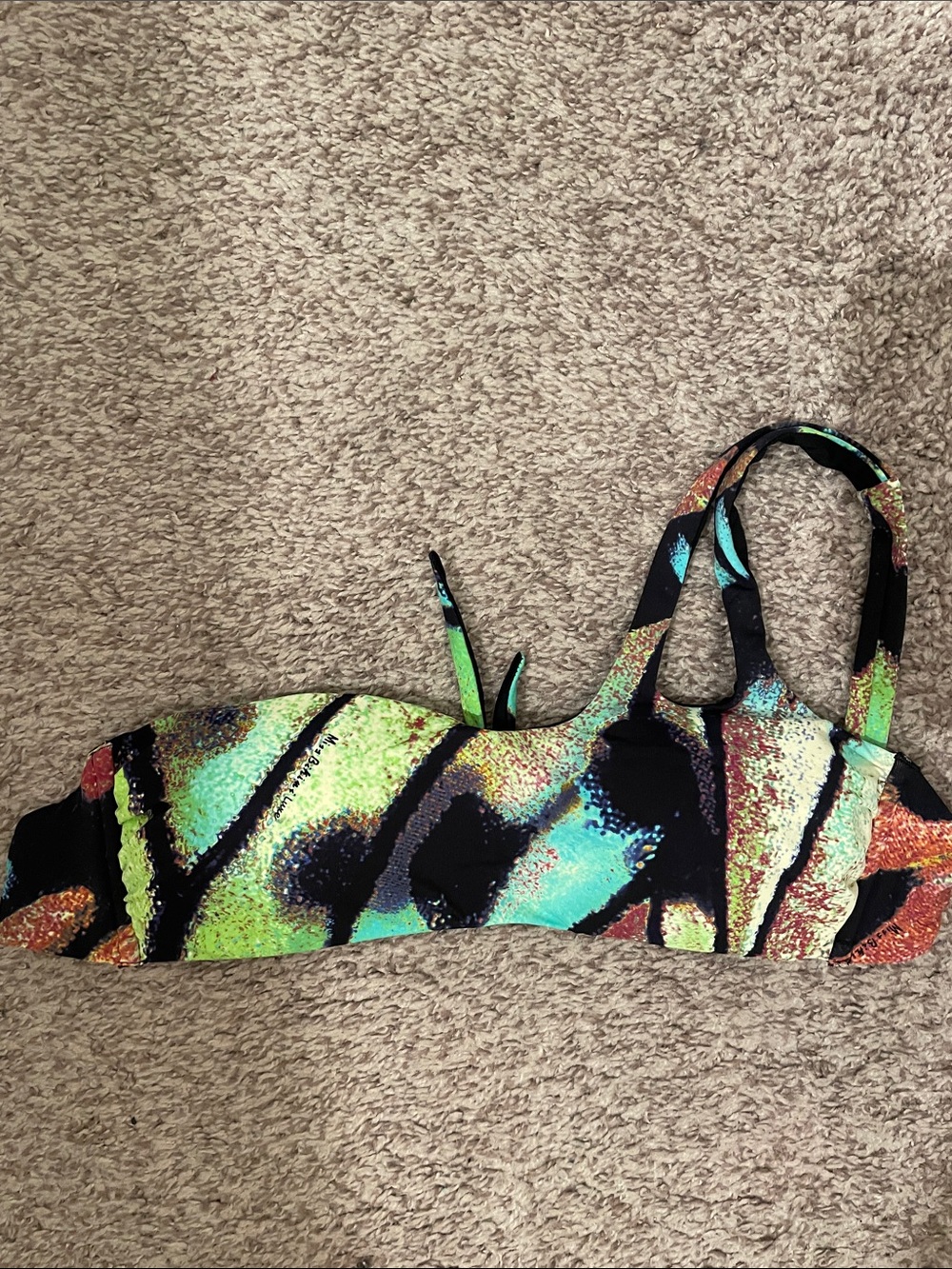 Miss bikini luxe one shoulder bikini top medium